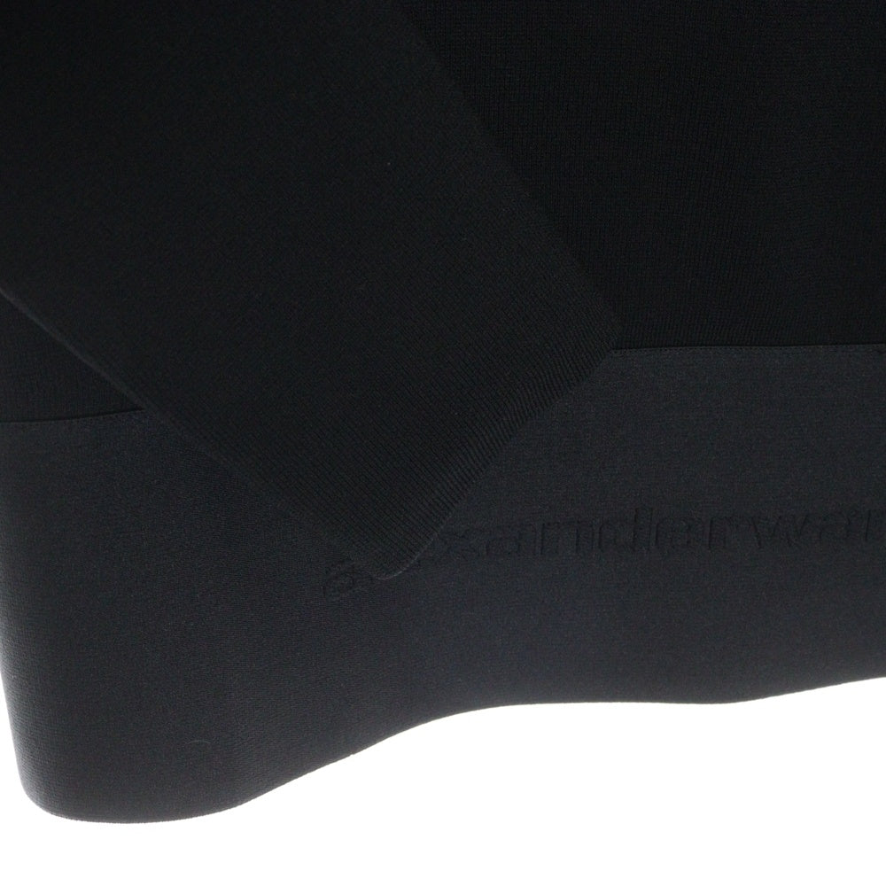 ALEXANDER WANG(アレキサンダーワン) Long-Sleeve Cropped Top ロゴクロップド長袖シャツ ブラック レディース 1KC1251084