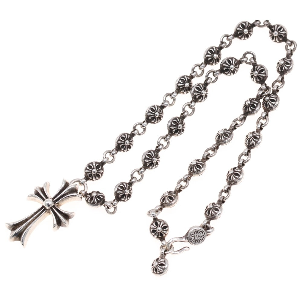CHROME HEARTS(クロムハーツ) #1 CRSBL CHN SML CH CRS クロスボールチェーン スモールCHクロス ネックレス シルバー BCA193