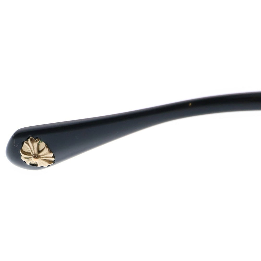 CHROME HEARTS(クロムハーツ) COX UCKER 18KG CHクロステンプル ウェリントン サングラス アイウェア ブラック/ゴールド ※度入り