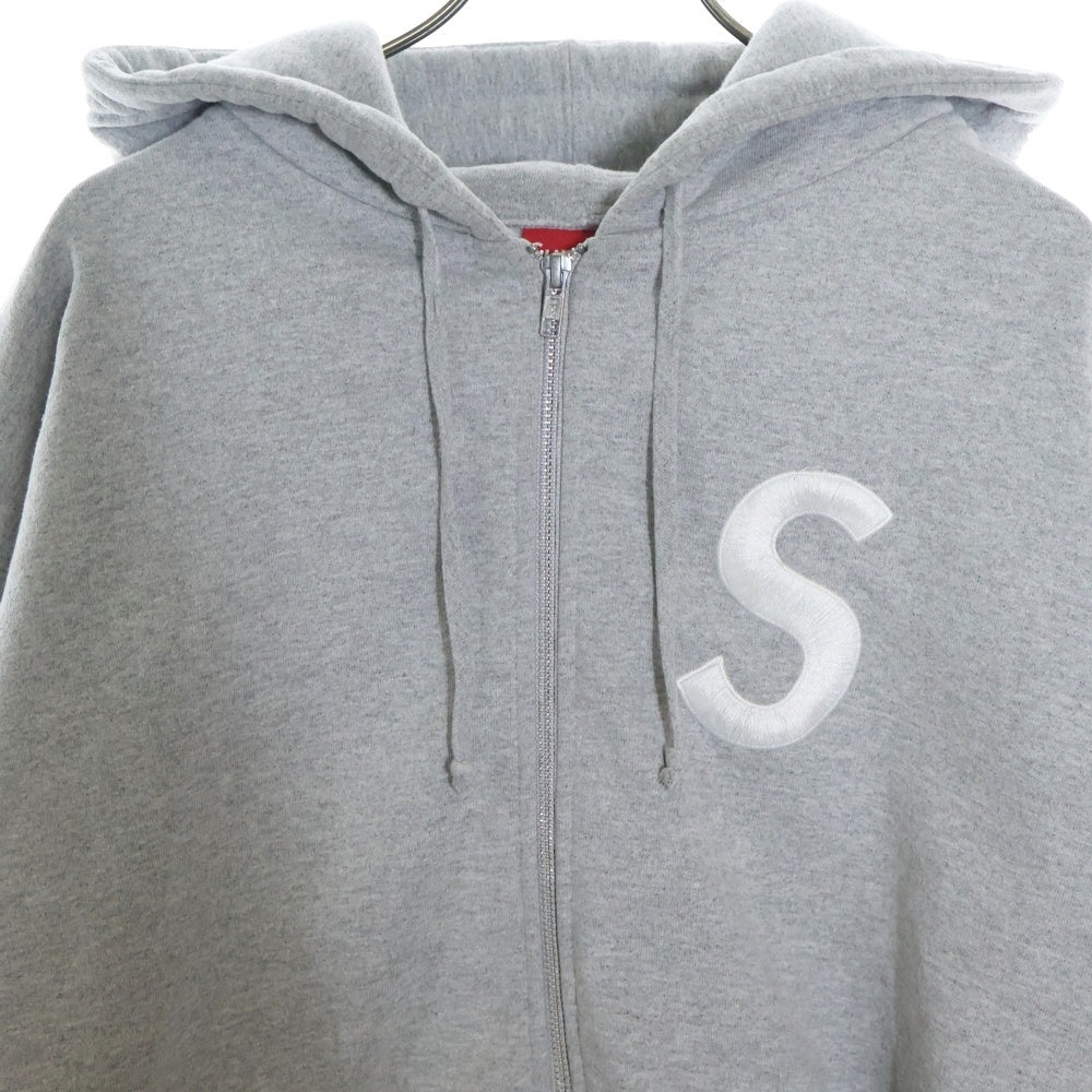 SUPREME(シュプリーム) 23AW S Logo Zip Up Hooded Sweatshirt Sロゴ ジップアップフーディー スウェットシャツ ジップパーカー グレー