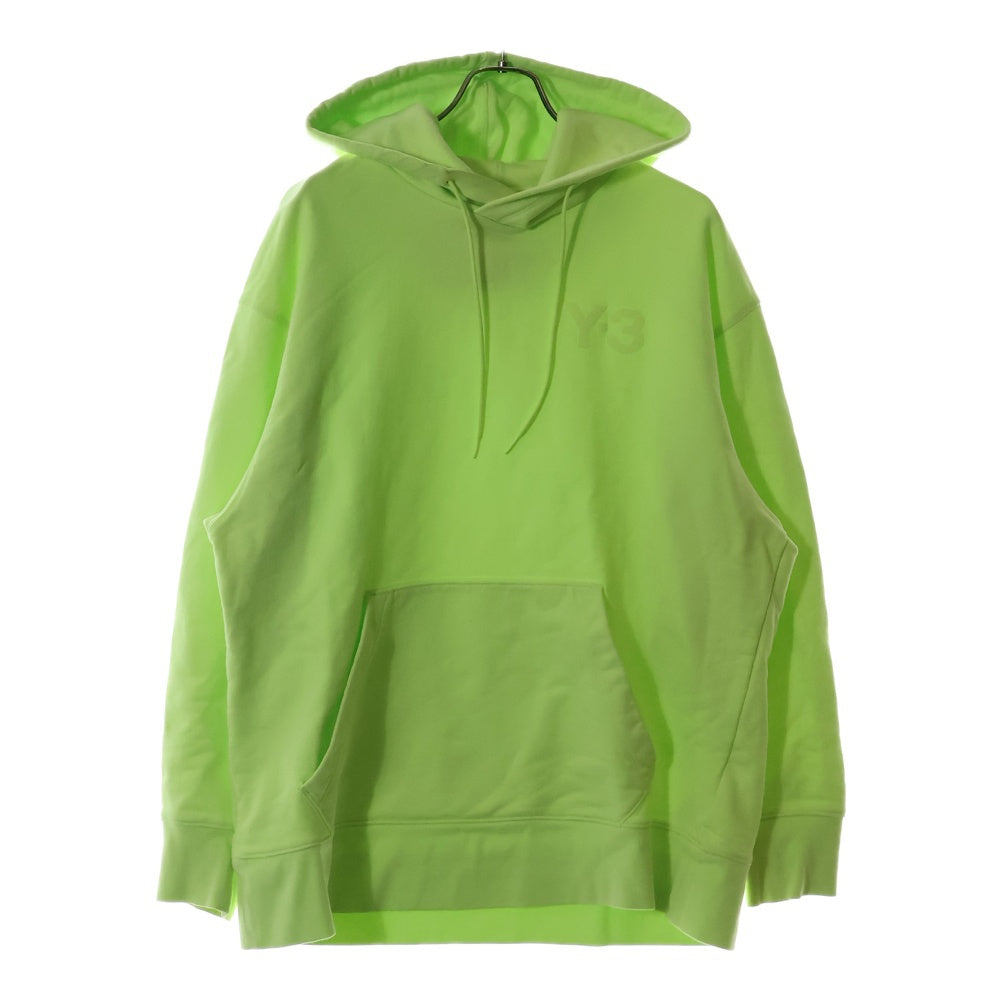 Y-3(ワイスリー) CLASSIC CHEST LOGO HOODIE クラシック チェスト ロゴプリント スウェット プルオーバーパーカー イエロー HB3446