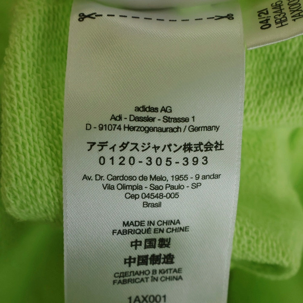 Y-3(ワイスリー) CLASSIC CHEST LOGO HOODIE クラシック チェスト ロゴプリント スウェット プルオーバーパーカー イエロー HB3446