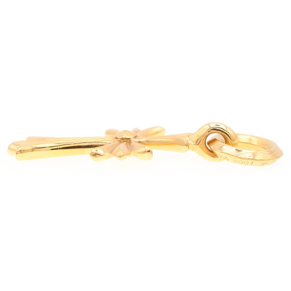 CHROME HEARTS(クロムハーツ) 22K TINY CH CROSS タイニーCHクロス ペンダントトップ ゴールド BCA051