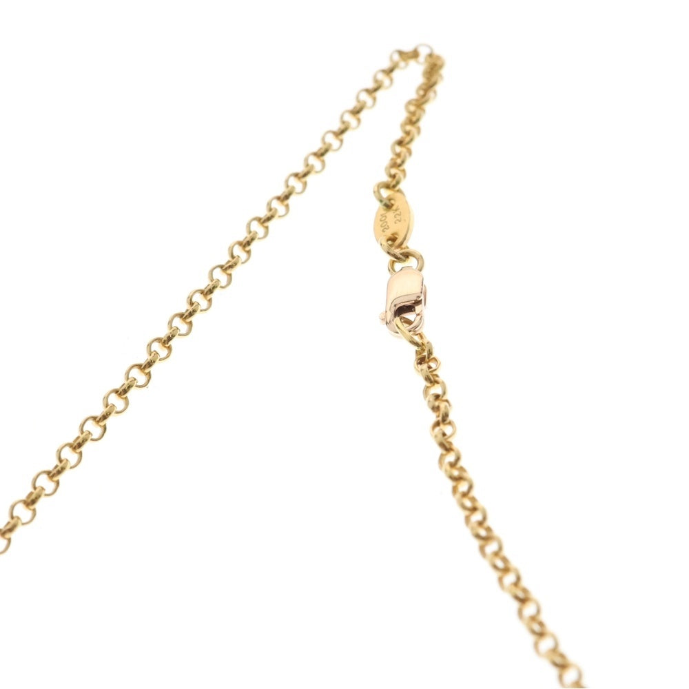 CHROME HEARTS(クロムハーツ) 22K NECKCHAIN R20 ロールチェーンネックレス 20inch ゴールド BCA011