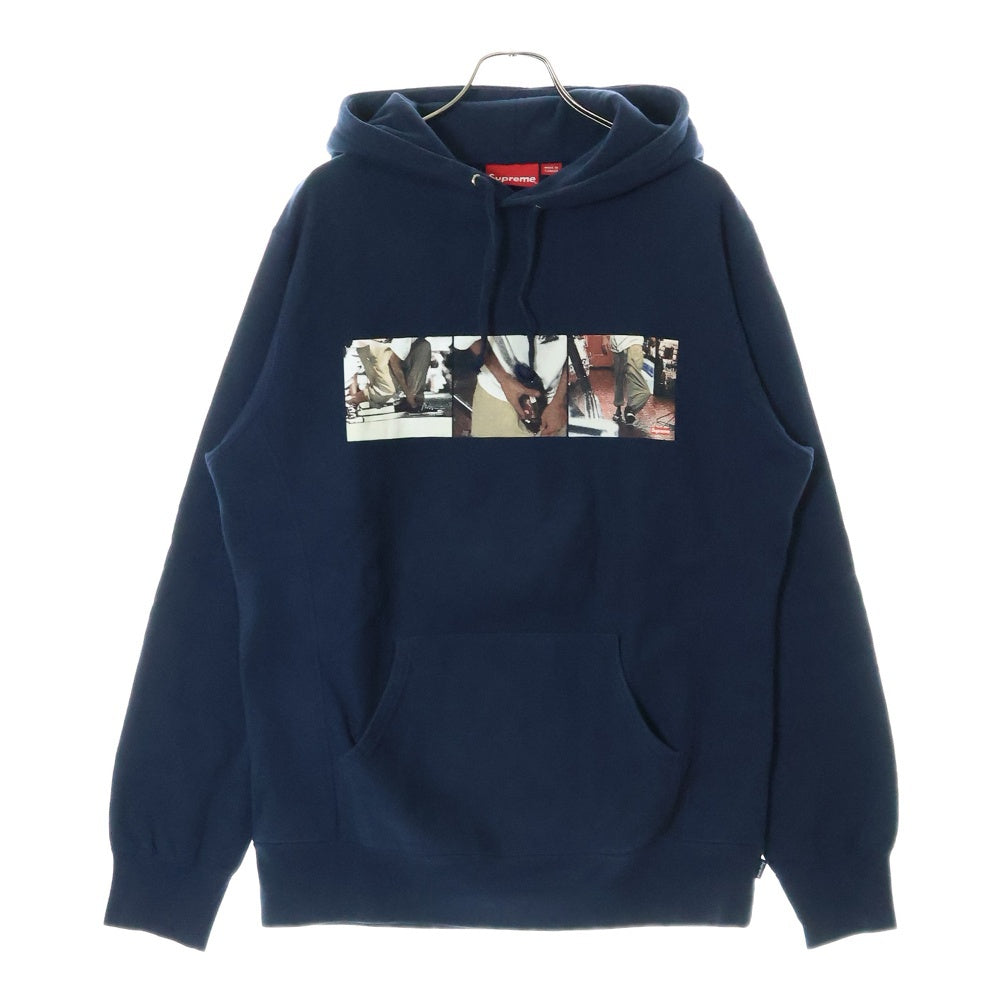 SUPREME(シュプリーム) 15ss supreme Larry Clark KIDS 40 Oz. Hooded Sweatshirt ラリークラーク キッズ プルオーバーパーカー フーディー ネイビー