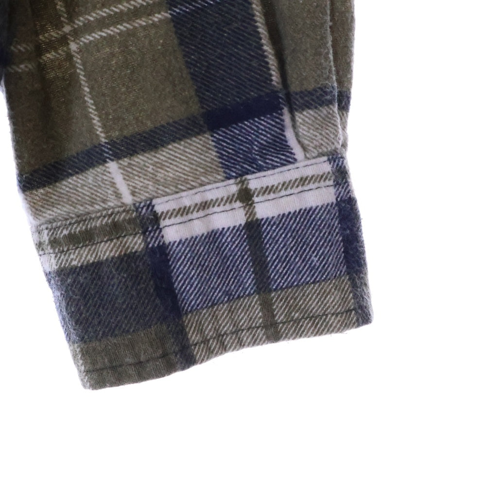 Rebuild by needles(リビルドバイニードルス) 7 Cuts Wide Shirt ワイドフランネルシャツ 再構築 マルチ HM301