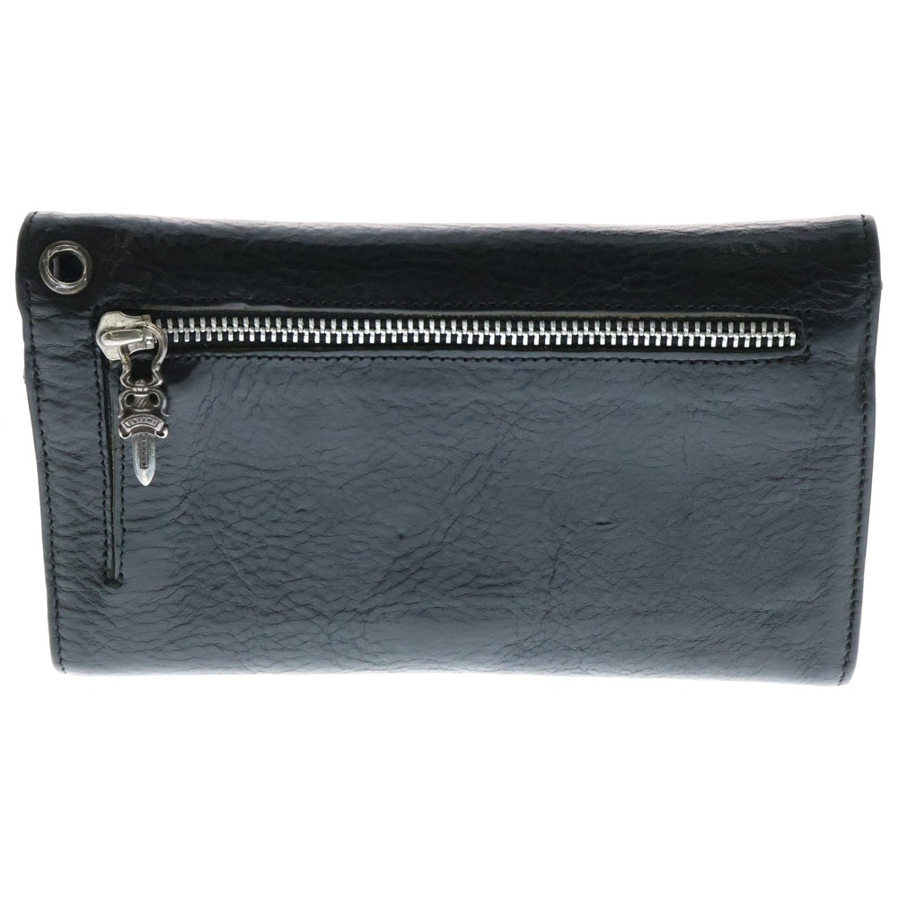 CHROME HEARTS(クロムハーツ) WAVE ウェーブ レザーウォレット 財布 ブラック BCA374