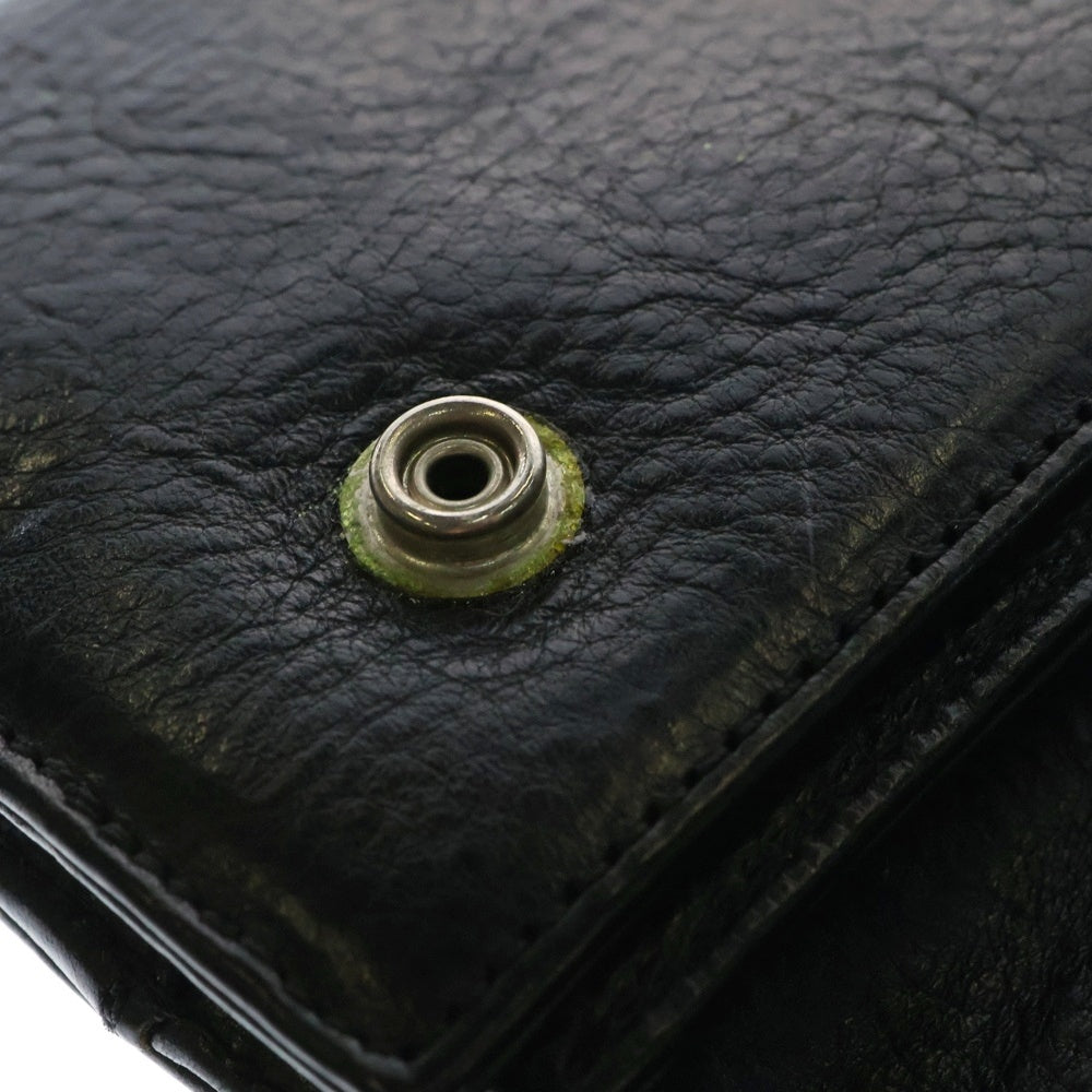 CHROME HEARTS(クロムハーツ) WAVE ウェーブ レザーウォレット 財布 ブラック BCA374