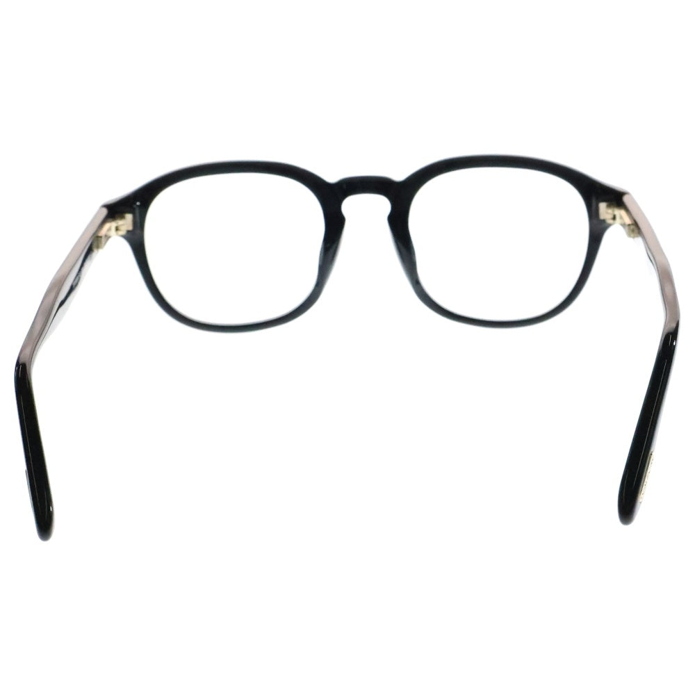 TOM FORD(トムフォード) ウェリントンフレーム メガネ アイウェア ブラック/ゴールド TF5698-F-B 001 ※度入り