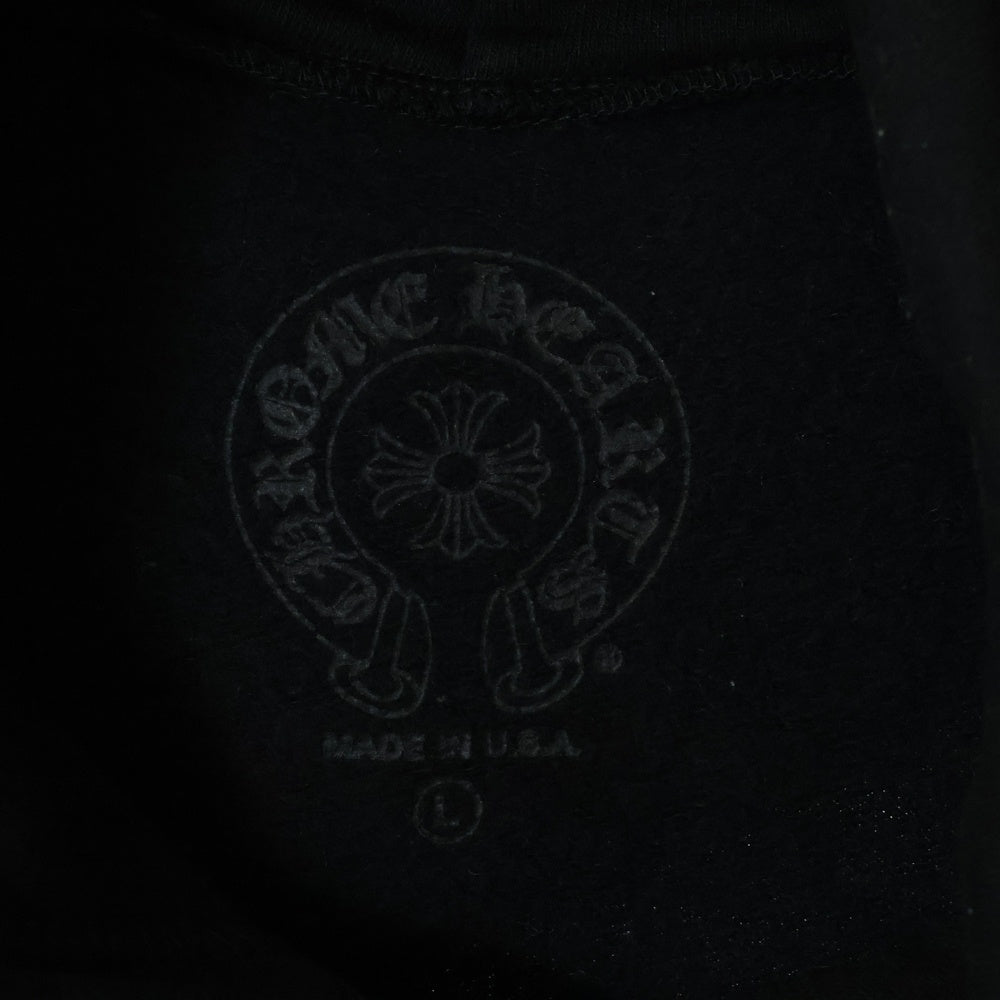 CHROME HEARTS(クロムハーツ) MLTCOL CEM CRS HD PLVR マルチカラーセメタリークロスプリント スウェットプルパーカー ブラック