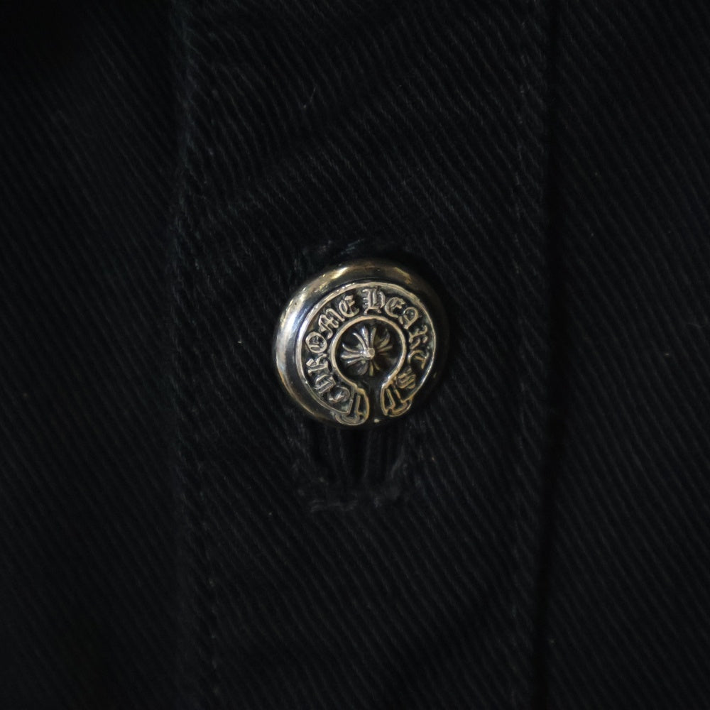 CHROME HEARTS(クロムハーツ) バックフレアニー切り替え ウエスタンデニムシャツ 長袖シャツ ブラック