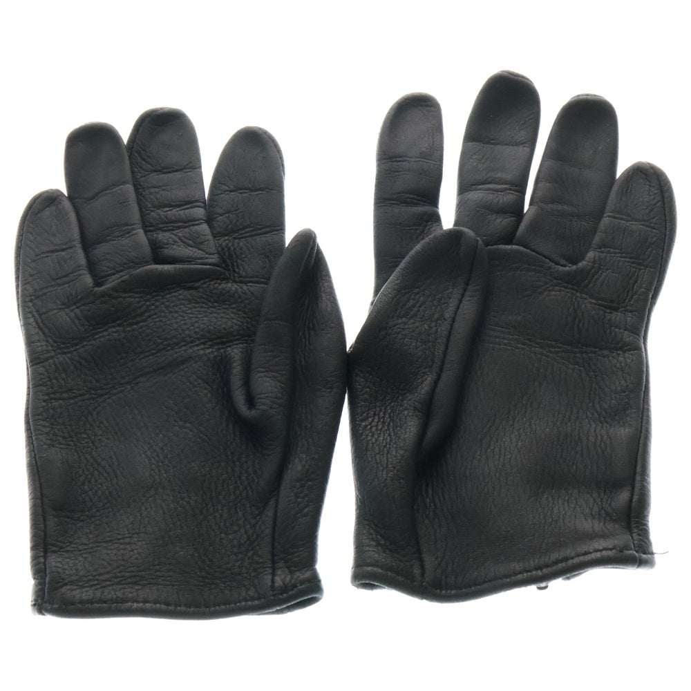 CHROME HEARTS(クロムハーツ) DGR ZIP GROVE ダガージップ レザーグローブ ブラック