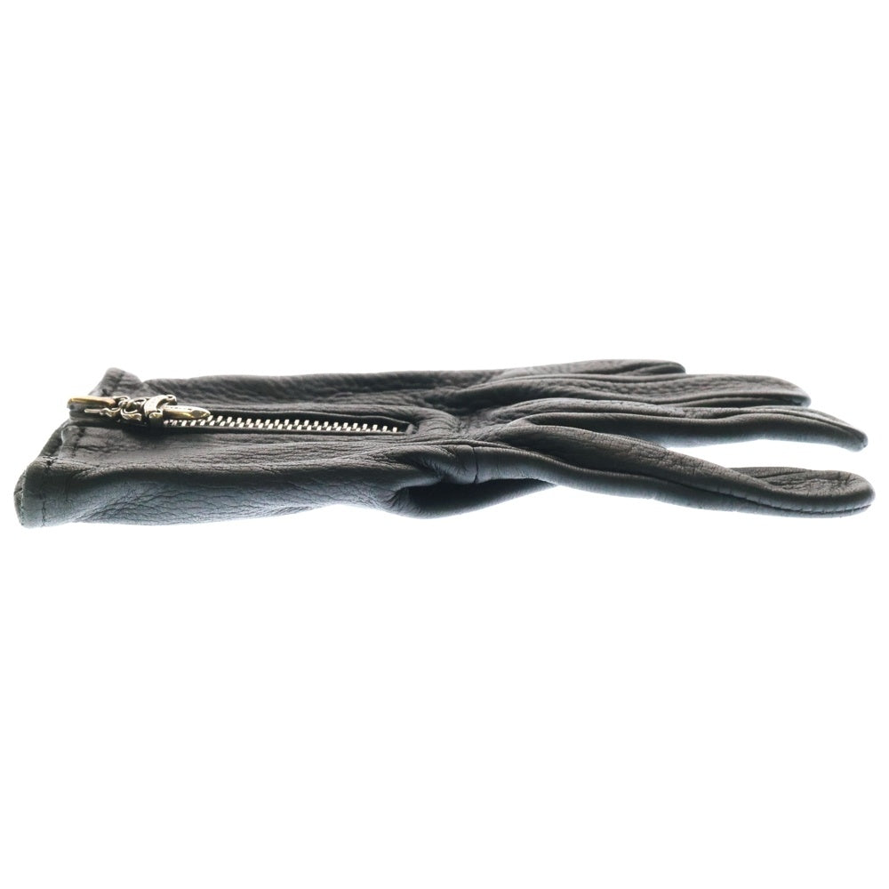 CHROME HEARTS(クロムハーツ) DGR ZIP GROVE ダガージップ レザーグローブ ブラック
