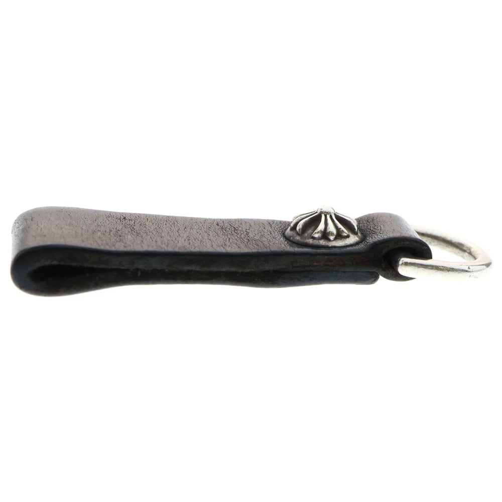 CHROME HEARTS(クロムハーツ) BELT LOOP D RING Dリング クロスボールベルトループ ブラック/シルバー BCA415