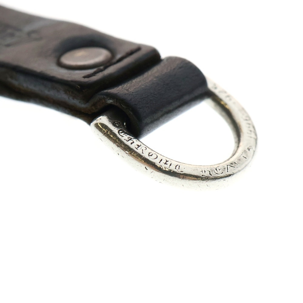 CHROME HEARTS(クロムハーツ) BELT LOOP D RING Dリング クロスボールベルトループ ブラック/シルバー BCA415