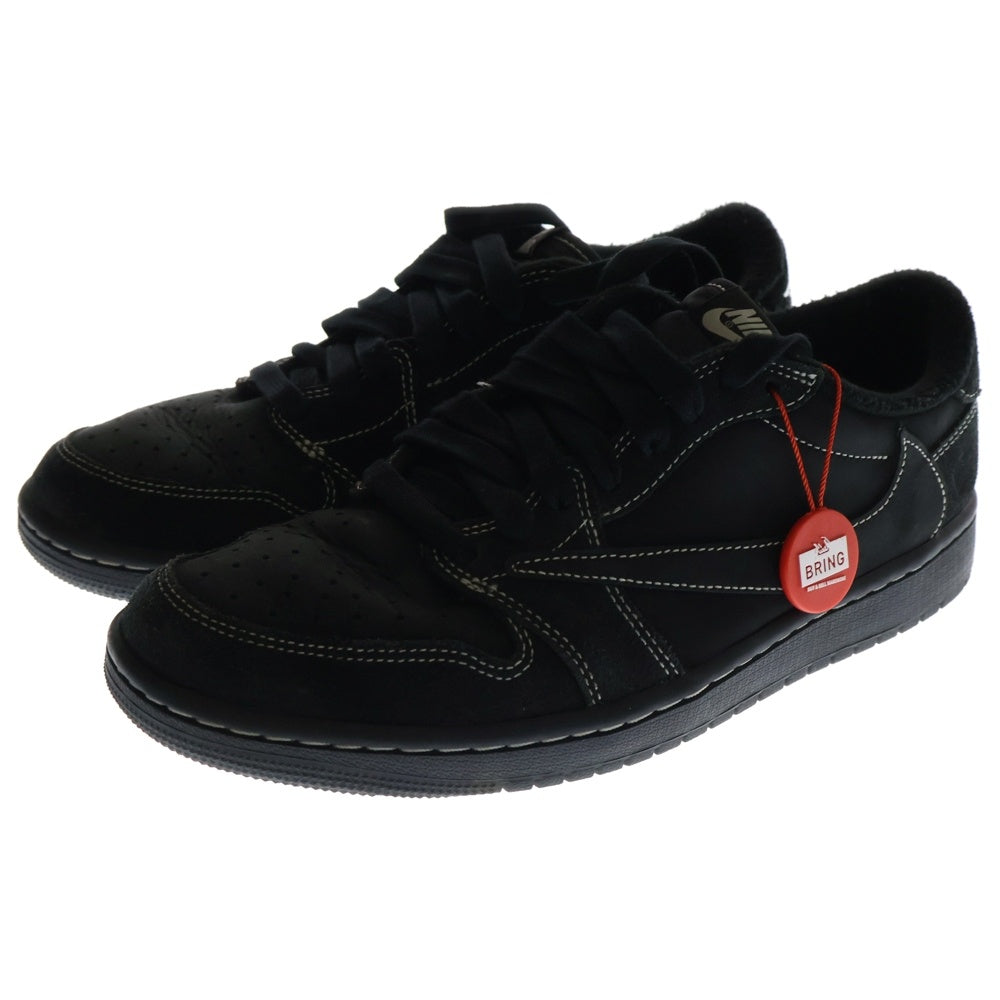 NIKE(ナイキ) ×TRAVIS SCOTT AIR JORDAN 1 LOW OG SP BLACK PHANTOM DM7866-001 トラヴィススコット エアジョーダン1 ブラックファントム ローカットスニーカー US8.5/26.5cm
