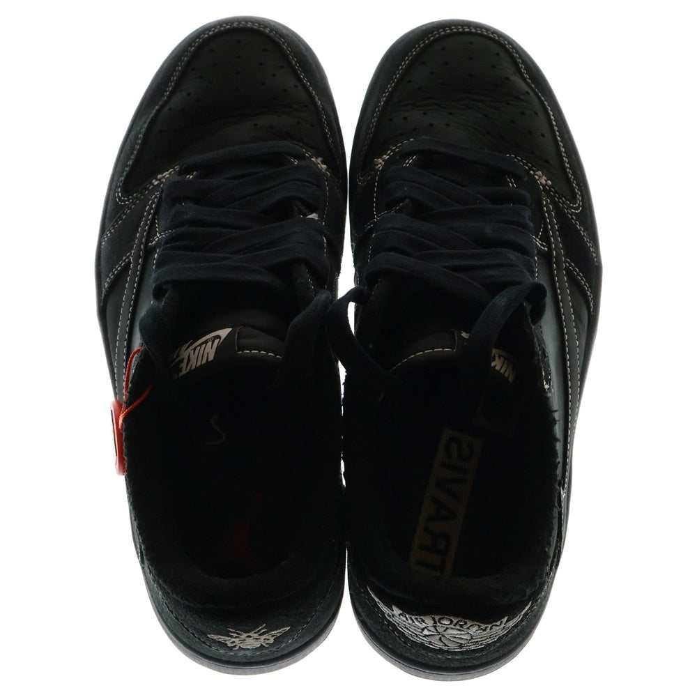 NIKE(ナイキ) ×TRAVIS SCOTT AIR JORDAN 1 LOW OG SP BLACK PHANTOM DM7866-001 トラヴィススコット エアジョーダン1 ブラックファントム ローカットスニーカー US8.5/26.5cm