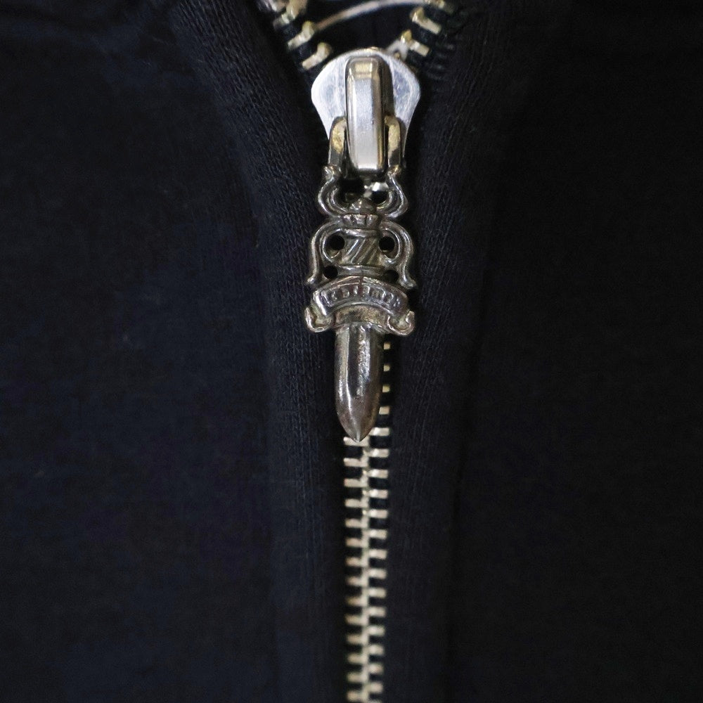 CHROME HEARTS(クロムハーツ) USA FLAG 星条旗 フラッグプリント ホースシュー ジップアップフーディー パーカー ブラック