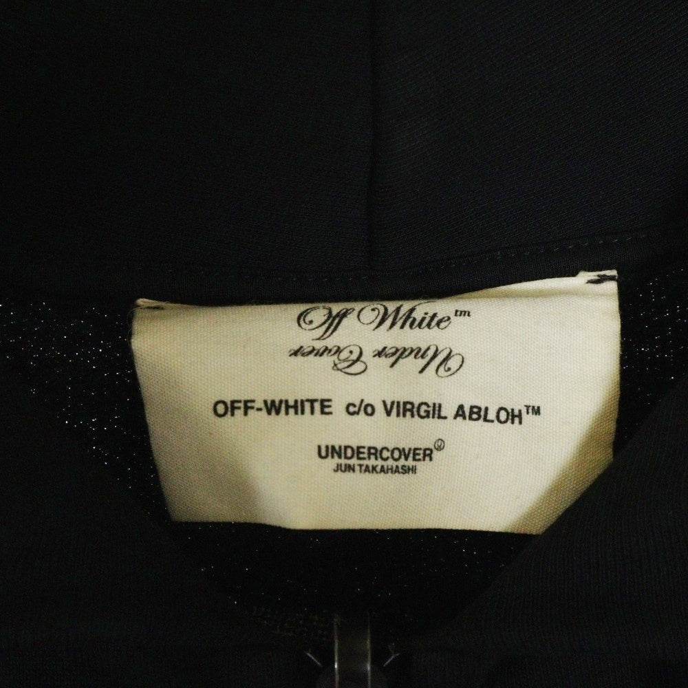 OFF-WHITE(オフホワイト) 19AW ×UNDERCOVER SKELETON RVRS ZIP HOODIE アンダーカバー スケルトン ジップフーディー パーカー ブラック OMBE002G19762010