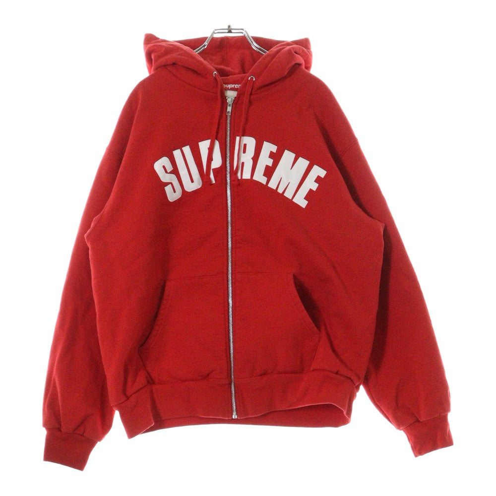 SUPREME(シュプリーム) 24AW Arc Thermal Zip Up Hooded Sweatshirt アーチロゴ サーマルジップフーディー パーカー レッド