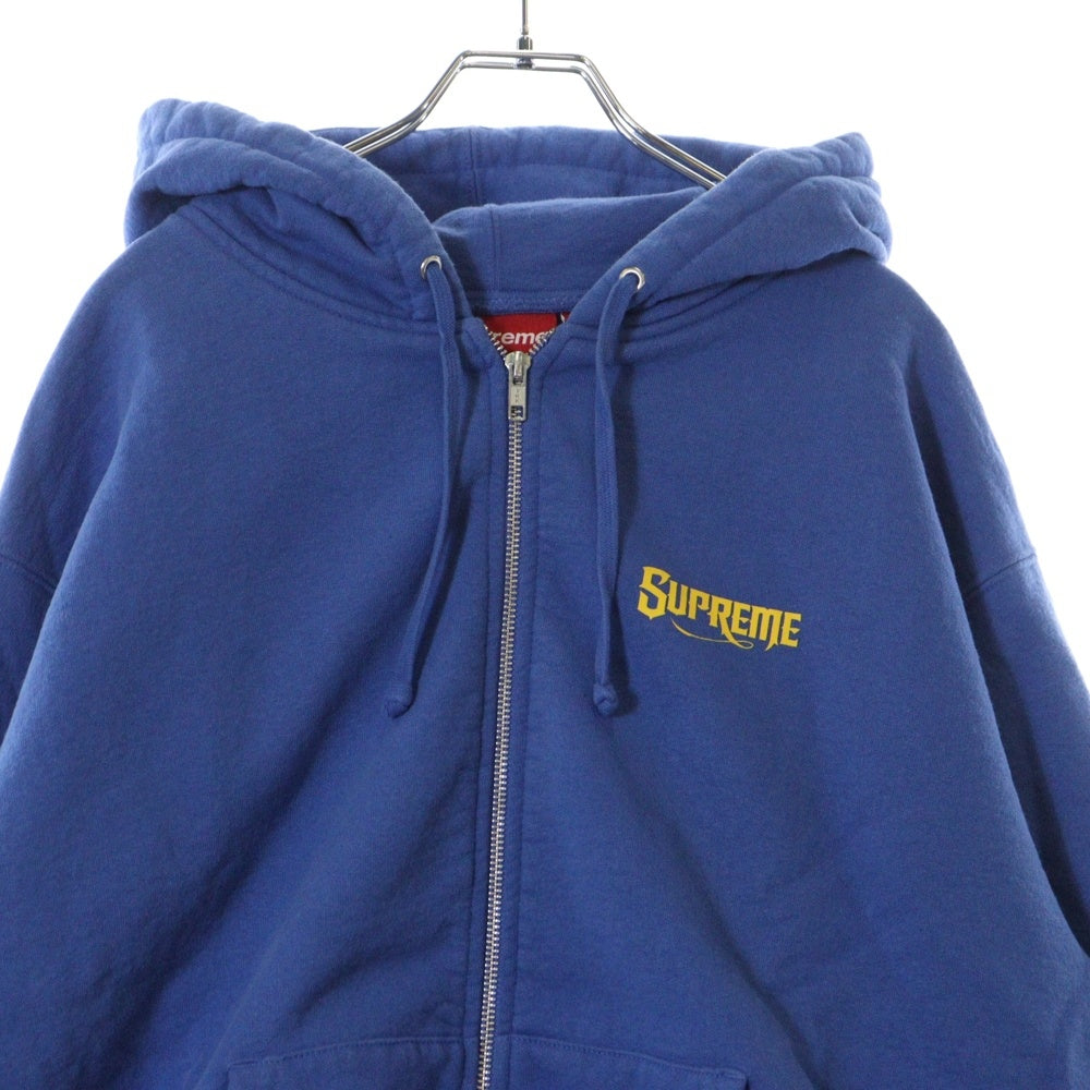 SUPREME(シュプリーム) 24AW Mister Cartoon Zip Up Hooded Sweatshirt ミスターカートゥーン ジップ アップ スウェットパーカー ブルー