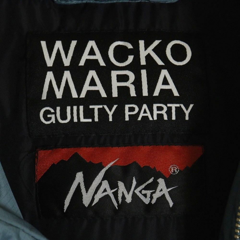 WACKO MARIA(ワコマリア) 24AW × NANGA DOWN JACKET TYPE-1 ナンガ ダウンジャケット TYPE-1 ブルーグレー
