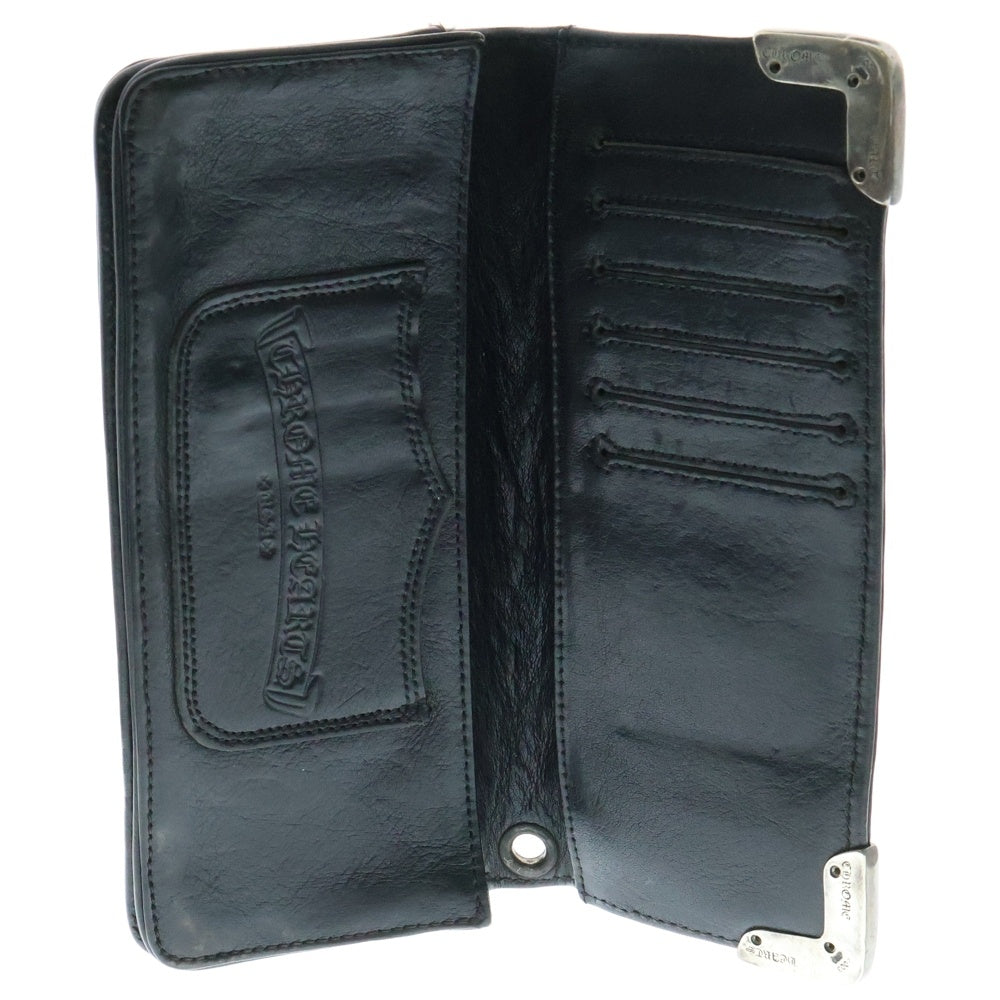 CHROME HEARTS(クロムハーツ) LNG SNGL FLD TIPS シングルフォールド レザーウォレット 財布 ブラック BCA380