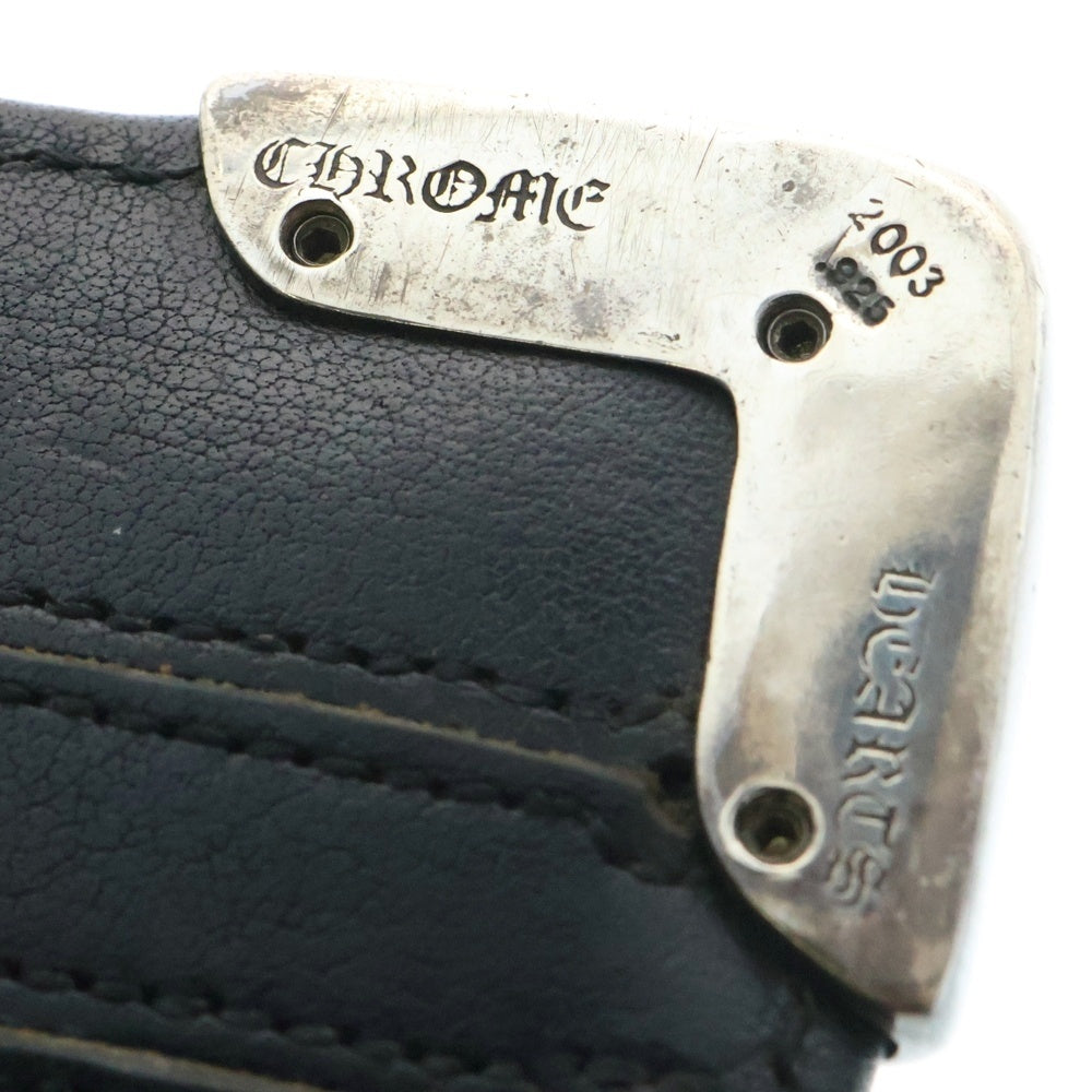 CHROME HEARTS(クロムハーツ) LNG SNGL FLD TIPS シングルフォールド レザーウォレット 財布 ブラック BCA380