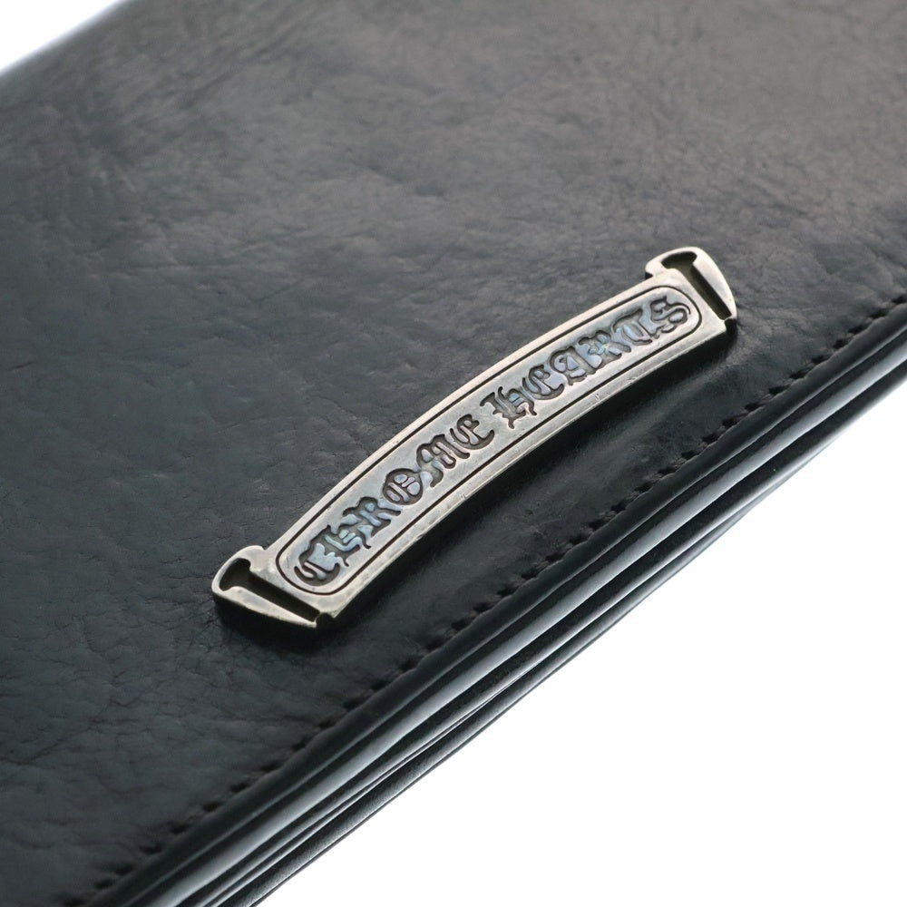 CHROME HEARTS(クロムハーツ) LNG SNGL FLD TIPS シングルフォールド レザーウォレット 財布 ブラック BCA380
