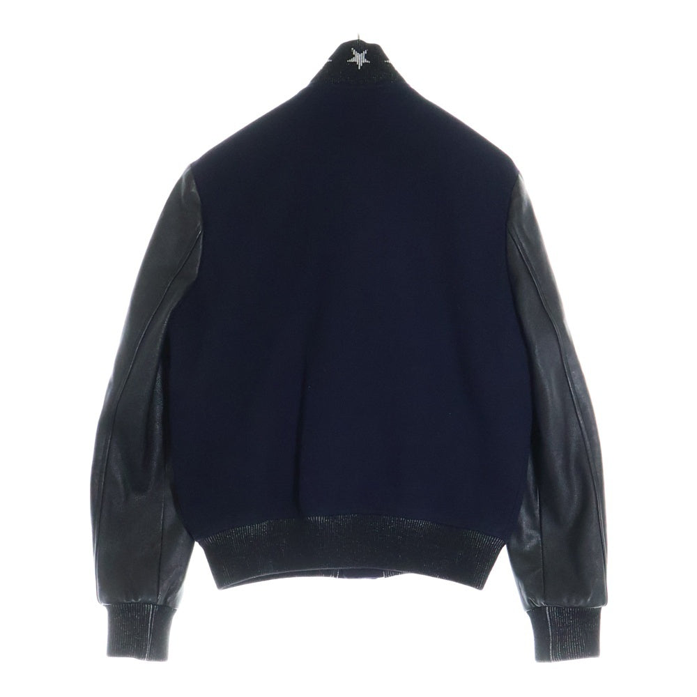 SAINT LAURENT PARIS(サンローランパリ) TEDDY JACKET スタージャガード ネック テディ スタジャン ジャケット ブラック 455208 Y180W