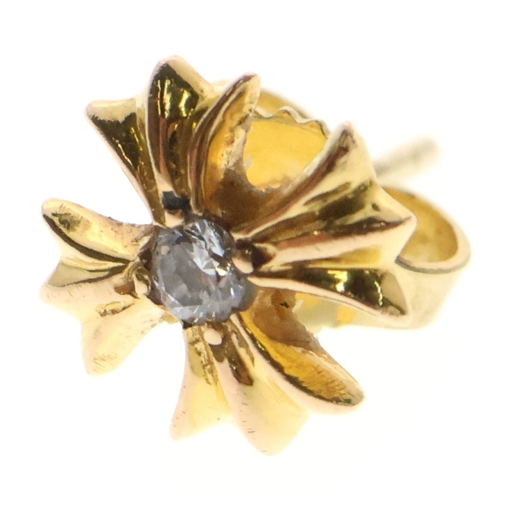 CHROME HEARTS(クロムハーツ) 22K No2 CH PLS 1DIA CHプラス スタッドピアス 1ダイヤ ゴールド BCA021