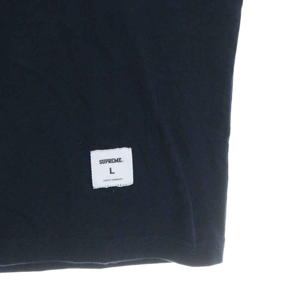 SUPREME(シュプリーム) 24SS Cracked Arc クラックド アーチロゴプリント 半袖Tシャツ カットソー ネイビー