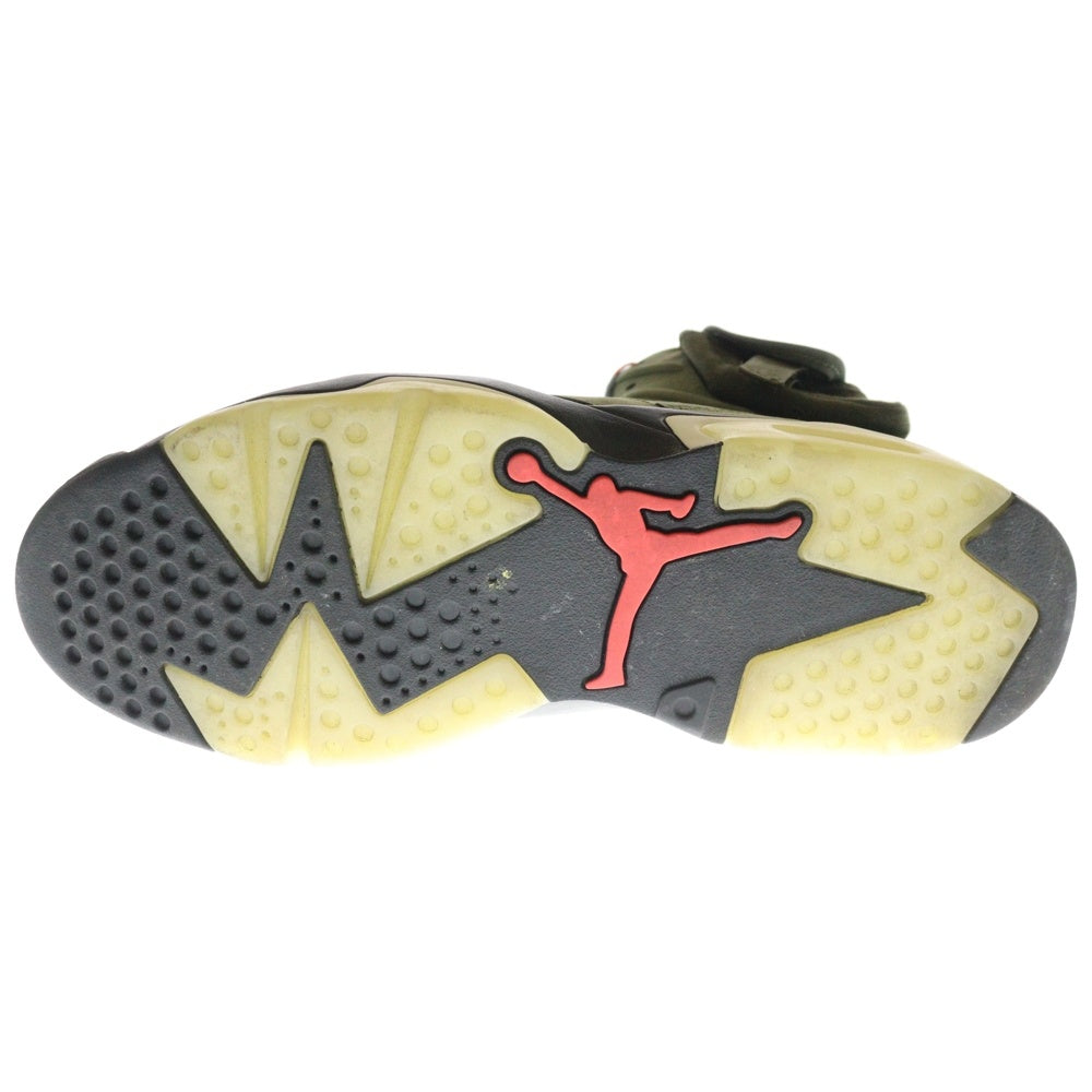 NIKE(ナイキ) ×TRAVIS SCOTT AIR JORDAN 6 RETRO SP CN1084-200 トラヴィス スコット エアジョーダン ハイカットスニーカー カーキ US10/28cm