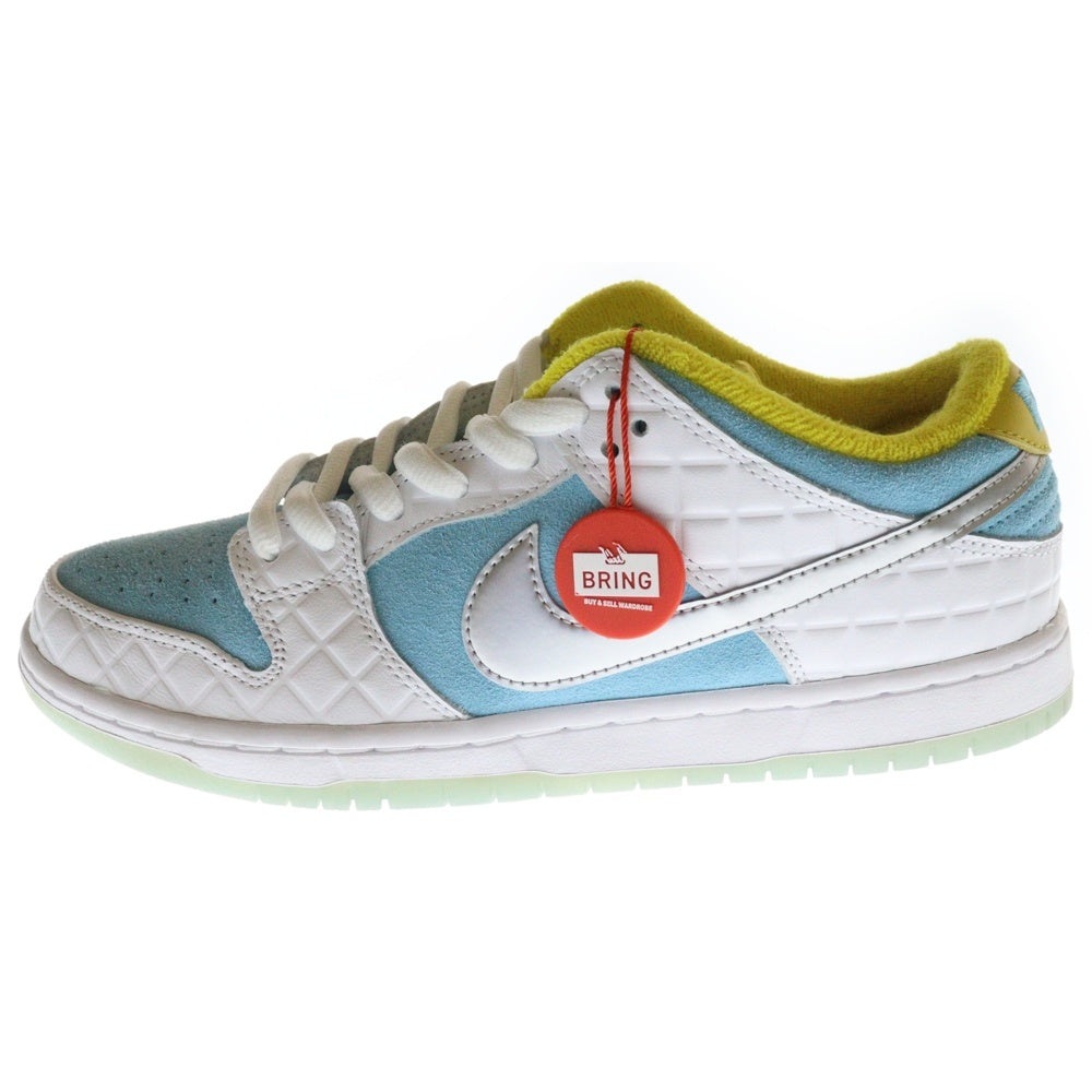 NIKE(ナイキ) FTC DUNK LOW PRO QS Lagoon Pulse DH7687-400 ダンクロー ラグーンパルス ローカットスニーカー 銭湯 ライトブルー/ホワイト US8.5/26.5cm