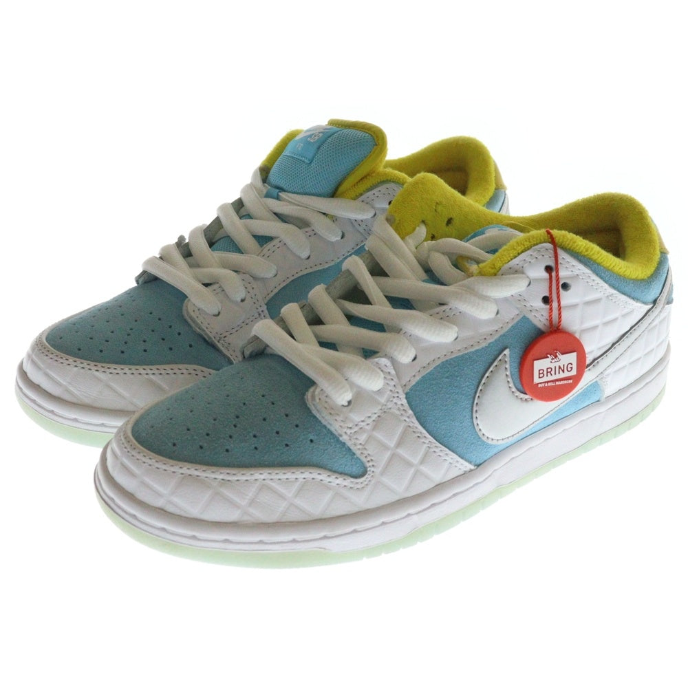 NIKE(ナイキ) FTC DUNK LOW PRO QS Lagoon Pulse DH7687-400 ダンクロー ラグーンパルス ローカットスニーカー 銭湯 ライトブルー/ホワイト US8.5/26.5cm