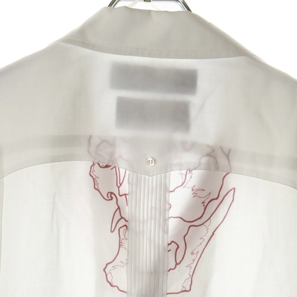 WACKO MARIA(ワコマリア) 24SS ×56TATTOO STUDIO CUBA SHIRT キューバシャツ 開襟シャツ 半袖シャツ ホワイト