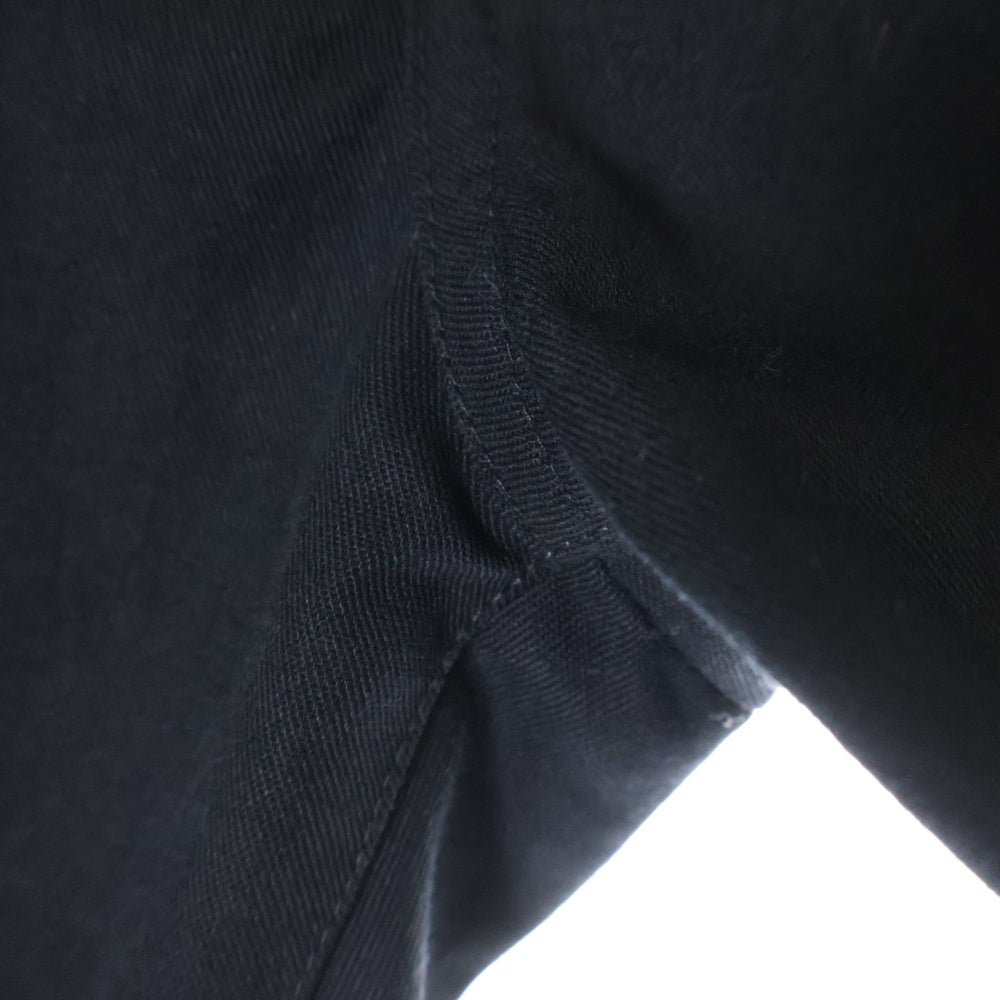 CHROME HEARTS(クロムハーツ) CHINOS レザー切替 クロスボール ボタンフライ チノパンツ ワークパンツ ブラック