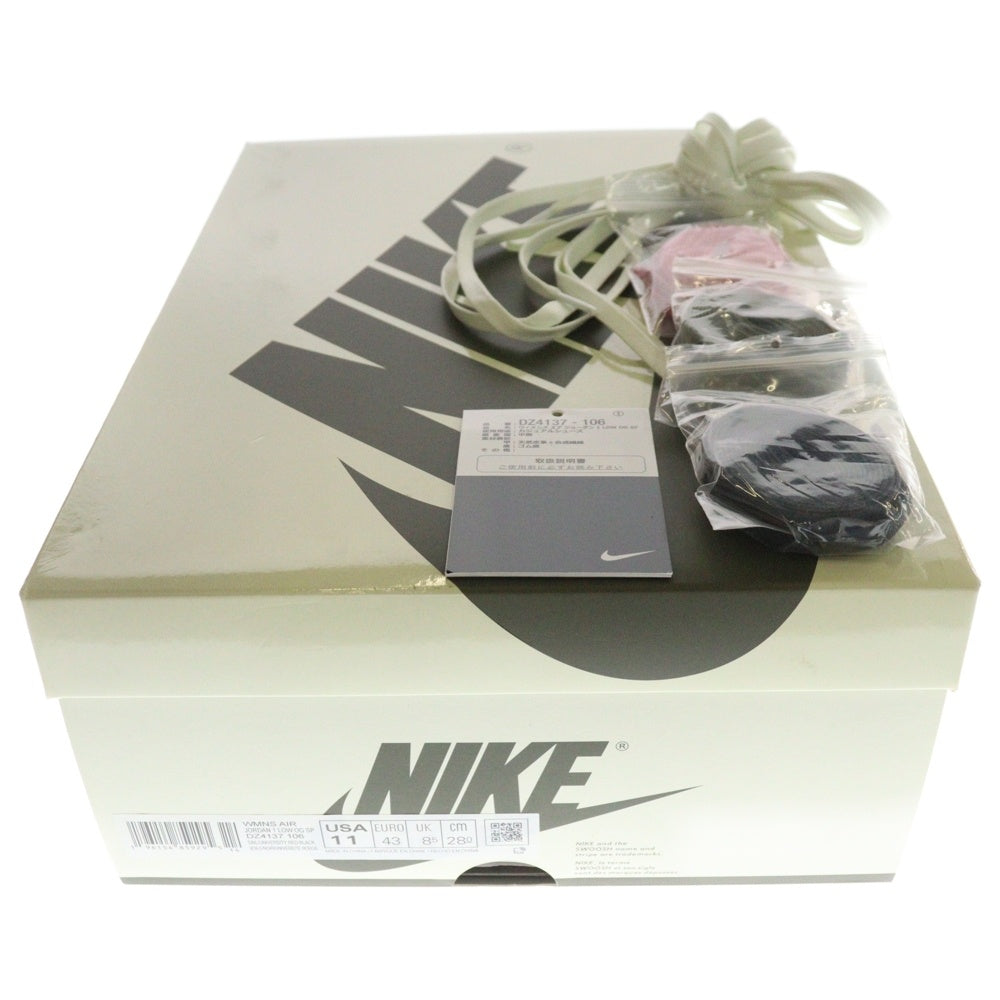 NIKE(ナイキ) ×Travis Scott WMNS AIR JORDAN 1 LOW OG Medium Olive DZ4137-106 トラヴィススコット ウィメンズ エアジョーダン1 ローカットスニーカー US11/28cm