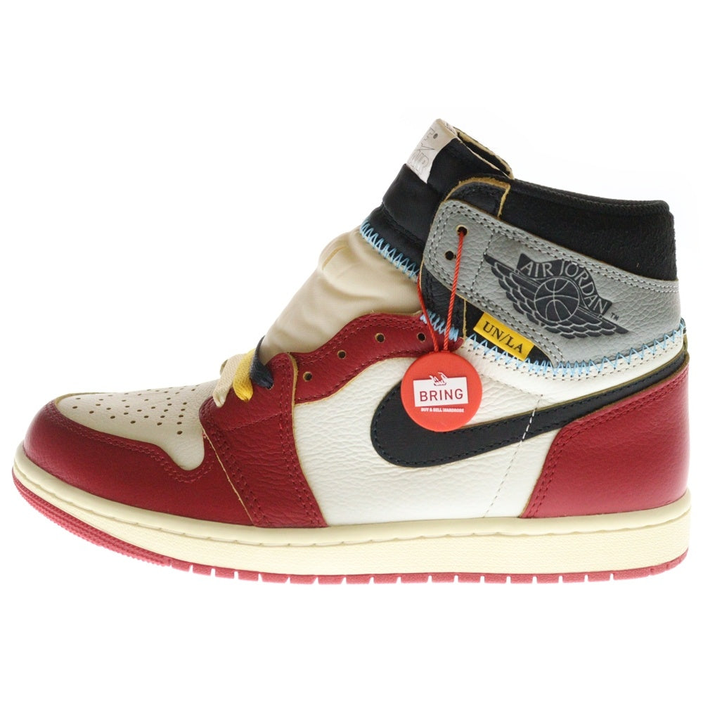 NIKE(ナイキ) ×UNION AIR JORDAN 1 RETRO HIGH OG Chicago HV8563-600 ユニオン エアジョーダン1 ハイ ハイカットスニーカー シカゴ レッド/ホワイト US8/26cm