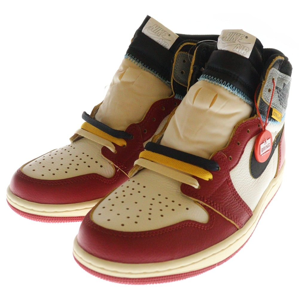 NIKE(ナイキ) ×UNION AIR JORDAN 1 RETRO HIGH OG Chicago HV8563-600 ユニオン エアジョーダン1 ハイ ハイカットスニーカー シカゴ レッド/ホワイト US8/26cm