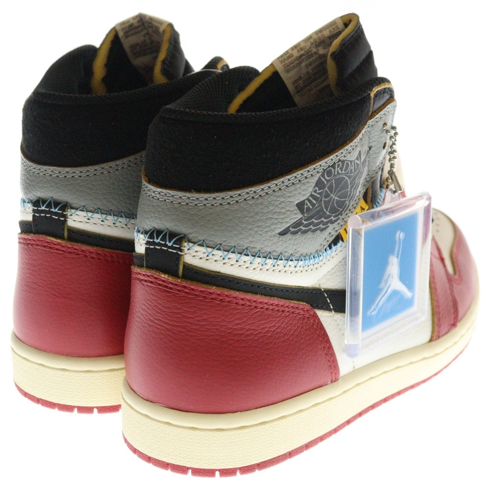 NIKE(ナイキ) ×UNION AIR JORDAN 1 RETRO HIGH OG Chicago HV8563-600 ユニオン エアジョーダン1 ハイ ハイカットスニーカー シカゴ レッド/ホワイト US8/26cm
