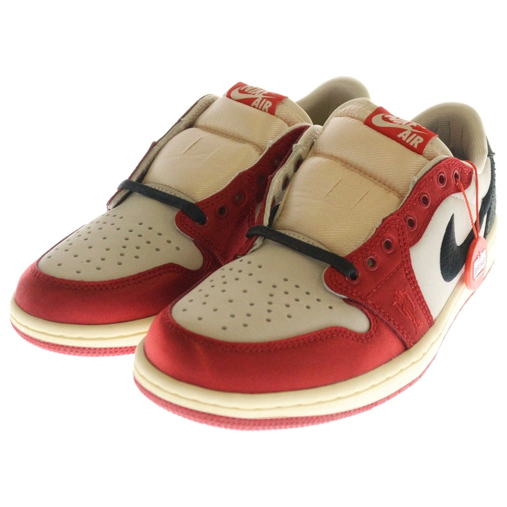 NIKE(ナイキ) ×Trophy Room AIR JORDAN 1 LOW OG FN0432-100 トロフィールーム エアジョーダン1 ローカットスニーカー レッド/ブラック US8/26cm