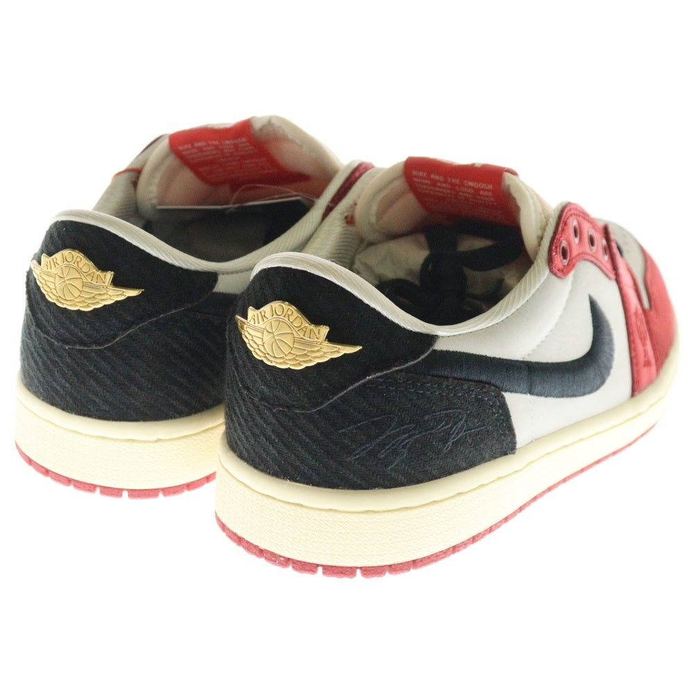 NIKE(ナイキ) ×Trophy Room AIR JORDAN 1 LOW OG FN0432-100 トロフィールーム エアジョーダン1 ローカットスニーカー レッド/ブラック US8/26cm