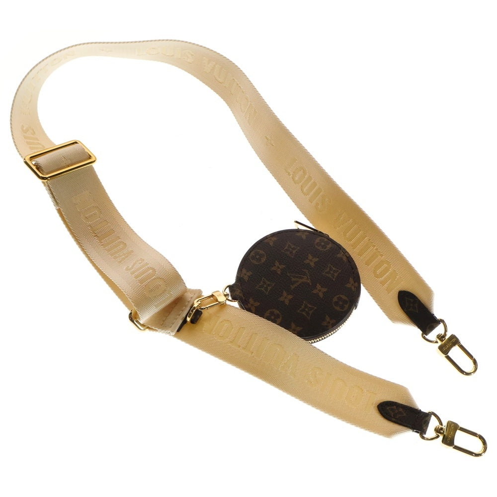 LOUIS VUITTON(ルイヴィトン) オンザゴーPM ショルダーストラップ レザーコインケース ブラウン×ホワイト
