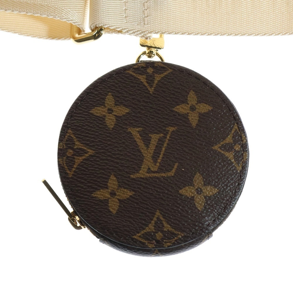 LOUIS VUITTON(ルイヴィトン) オンザゴーPM ショルダーストラップ レザーコインケース ブラウン×ホワイト