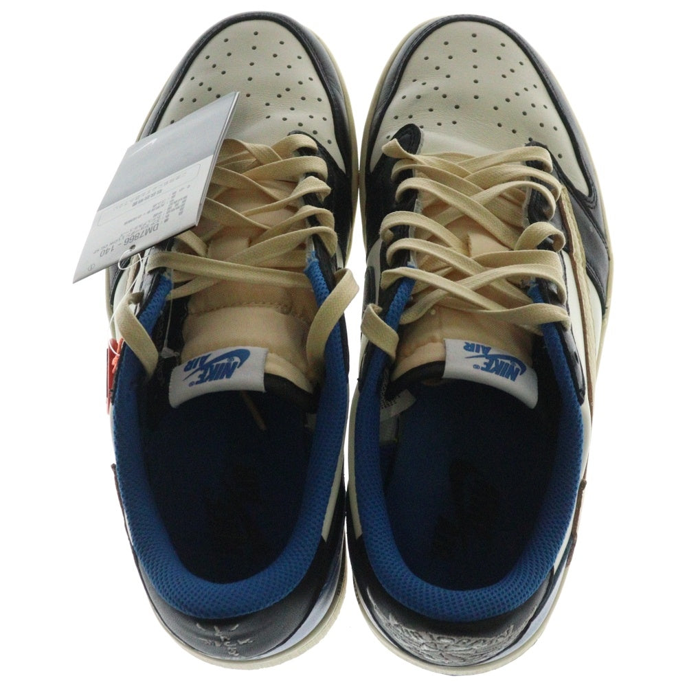 NIKE(ナイキ) ×TRAVIS SCOTT FRAGMENT DESIGN AIR JORDAN 1 LOW OG SP DM7866-140 トラヴィススコット フラグメント エアジョーダン1 ローカットスニーカーブルー US8/26cm
