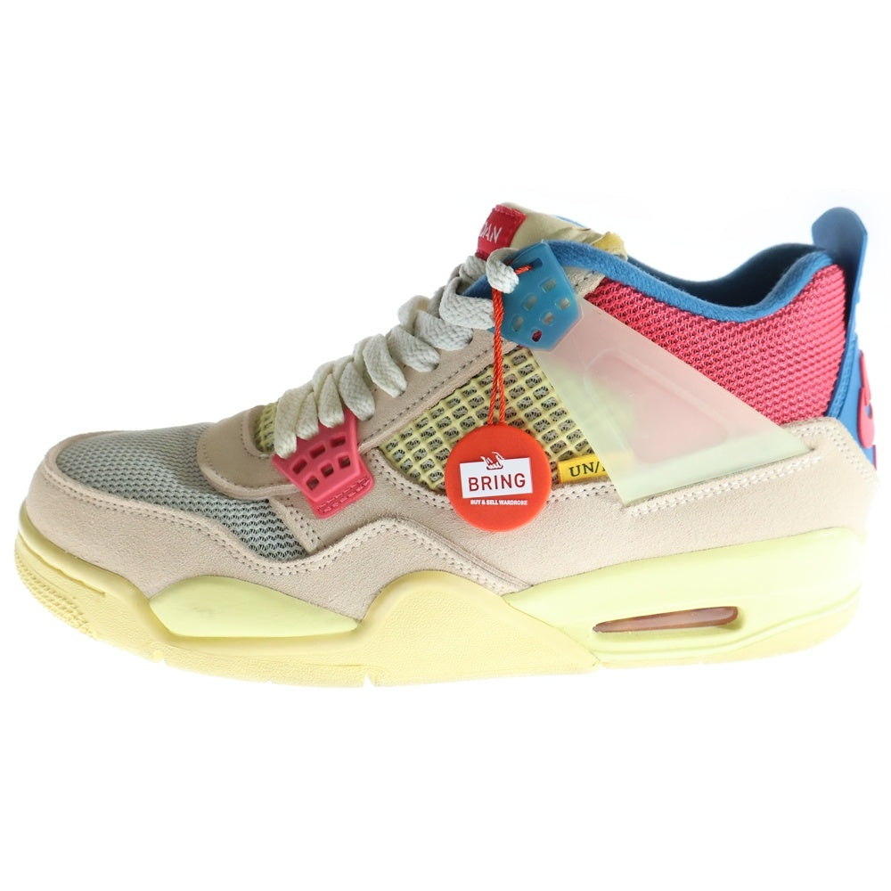 NIKE(ナイキ) ×UNION AIR JORDAN 4 GUAVA ICE ユニオン エアジョーダン4 グァバアイス ハイカットスニーカー マルチ US8/26cm DC9533-800