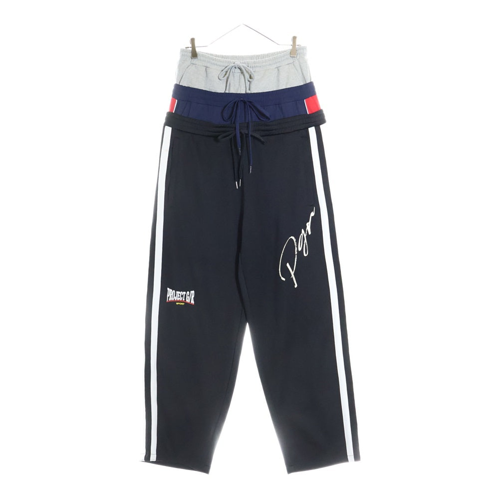 PROJECT G/R(プロジェクトジーアール) 3 layered sweat pants スリーレイヤードスウェットパンツ ブラック