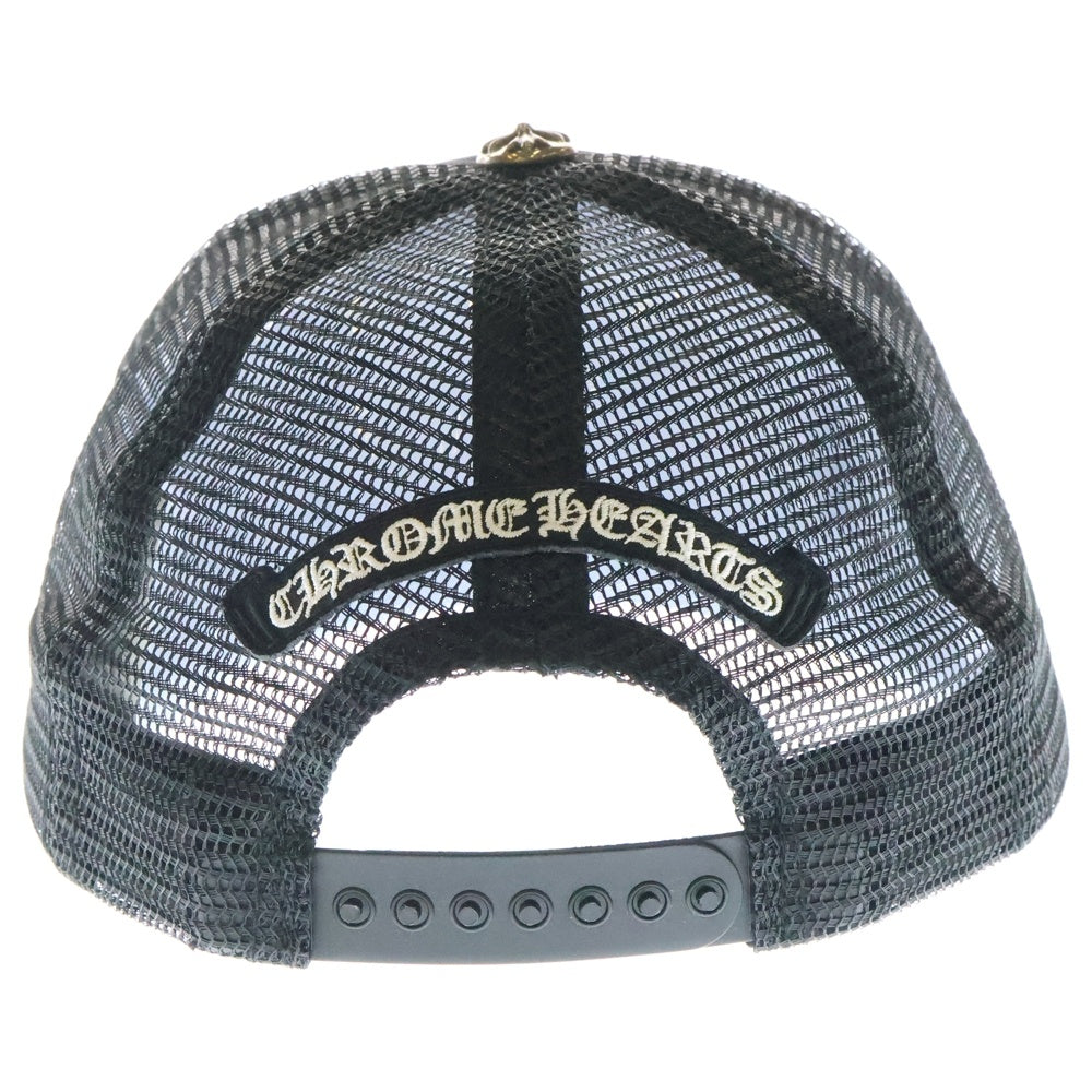 CHROME HEARTS(クロムハーツ) King Taco Trucker Cap キングタコ トラッカーキャップ クロスボール 帽子 ブラック