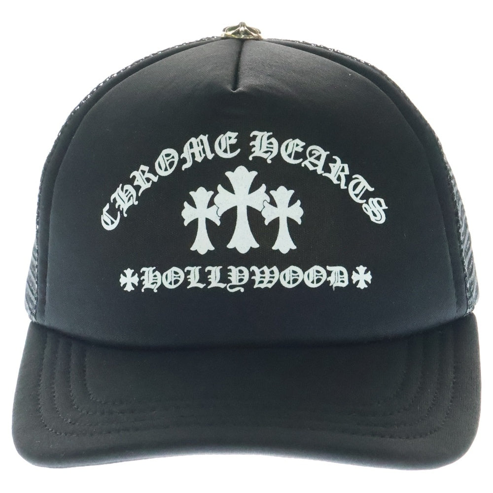 CHROME HEARTS(クロムハーツ) King Taco Trucker Cap キングタコ トラッカーキャップ クロスボール 帽子 ブラック